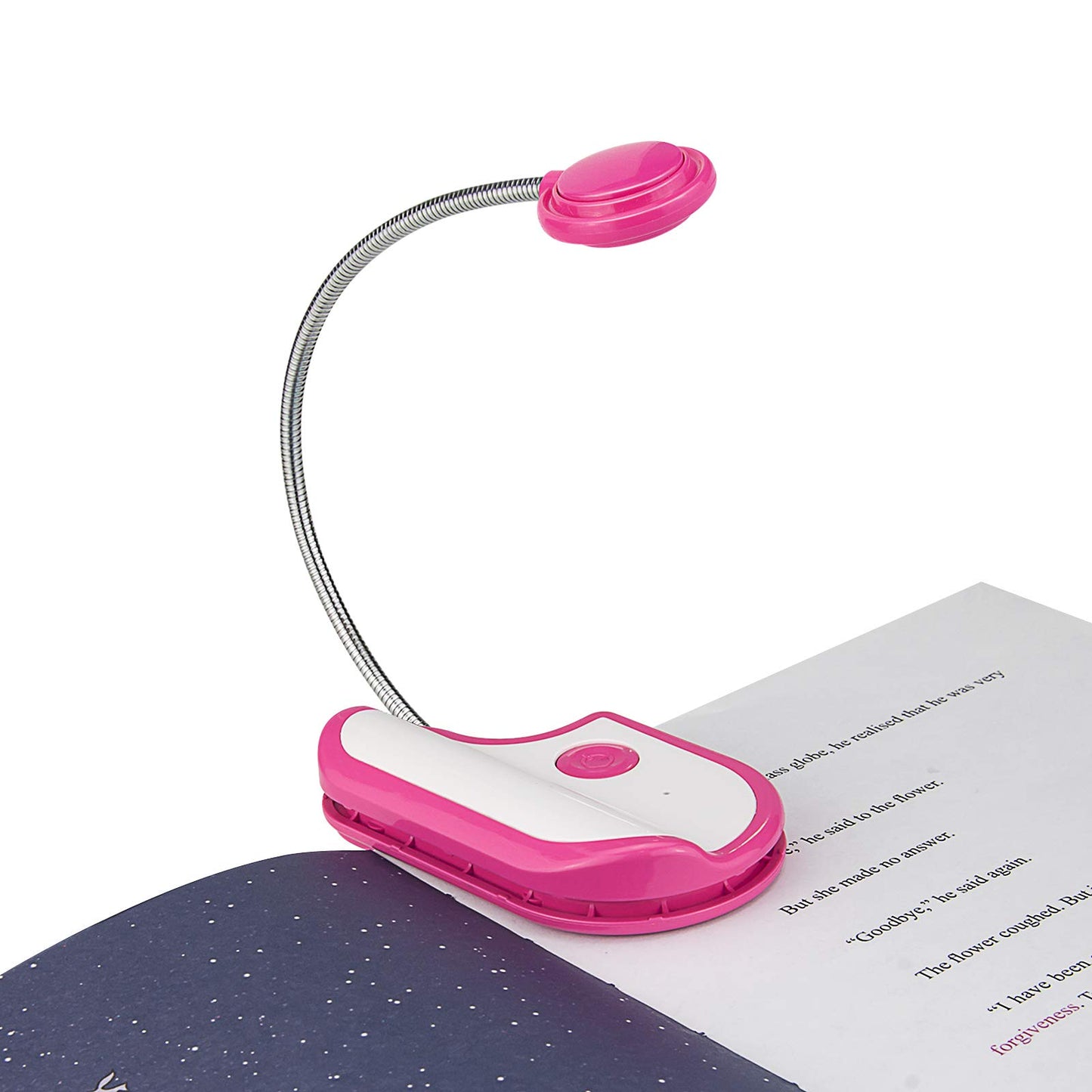 HONGUT Amber Reading Light Rechargeable, Book Light Kids for Reading in Bed, Clip On Reading Book Light, 2 Lighting Modes, Blue Light Blocking