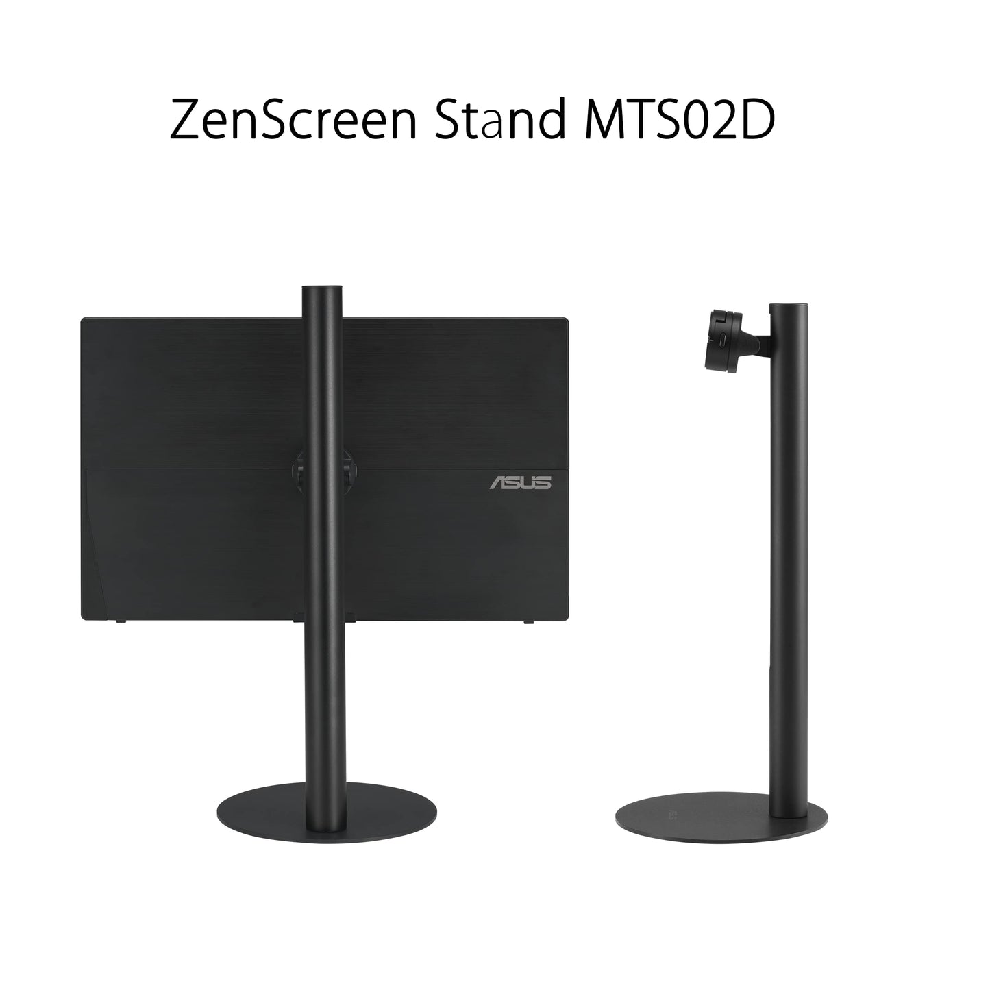 ASUS ZenScreen Stand MTS02D - Ergonomic Stand for Portable Monitors, Tilt, Pivot, Height adjustments, 1/4” Tripod Socket Compatible, Work from Home