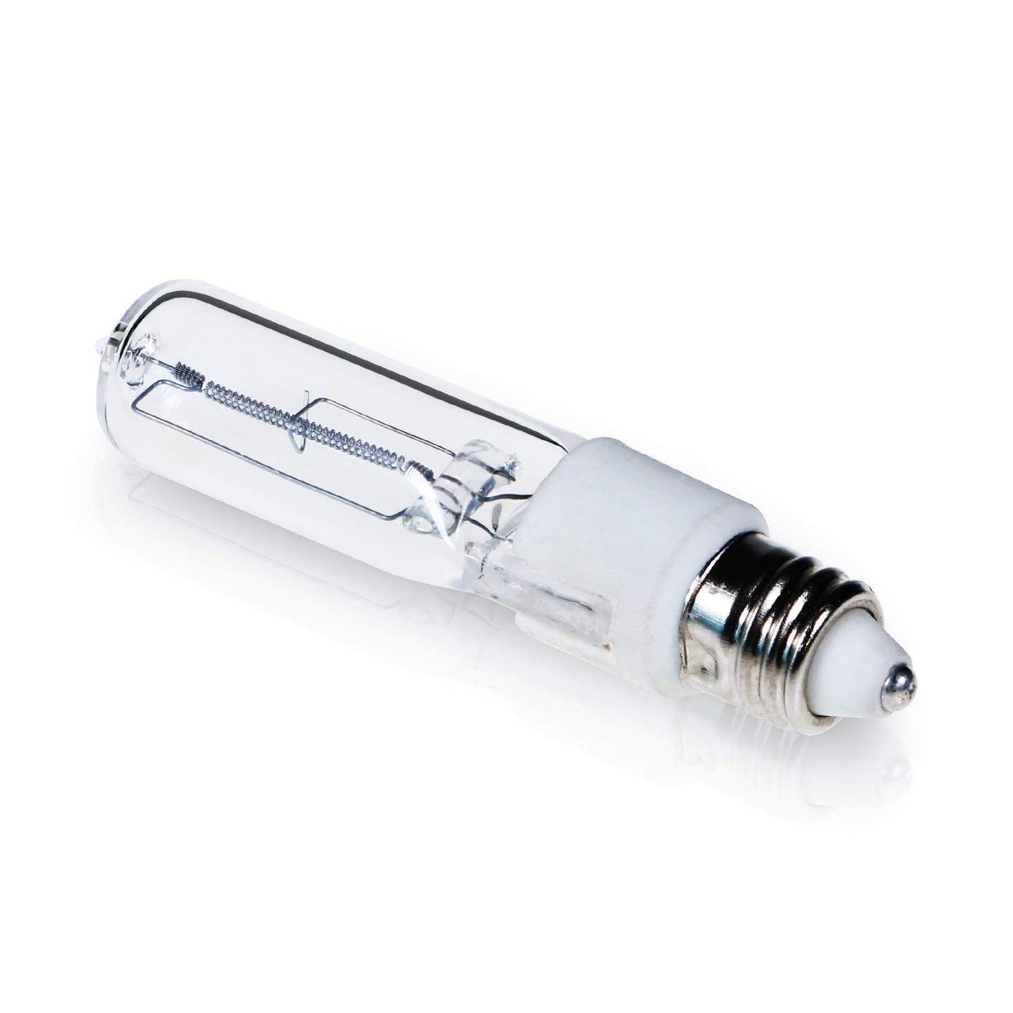 Comyan JDE11 100W Halogen Bulb,E11 Mini Base,Dimmable,T4 Bulb,2800K,4-Pack