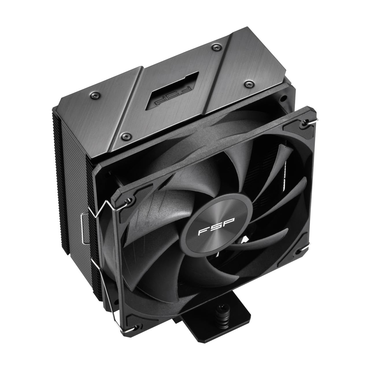 FSP NP5 Air CPU Cooler, 120mm Quiet Fan, 4 Heat Pipes, LGA 1851/1700/1200, AM4/AM5 (NP5-Black)