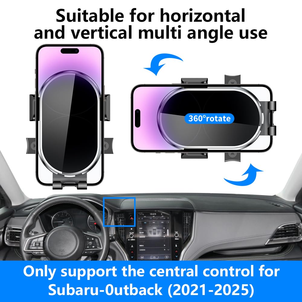 YEGZA Car Phone Holder for Subaru Outback 2021 2022 2023 2024 2025 Auto Accessories Navigation Bracket Interior Decoration Dashboard Cell Mobile Phone