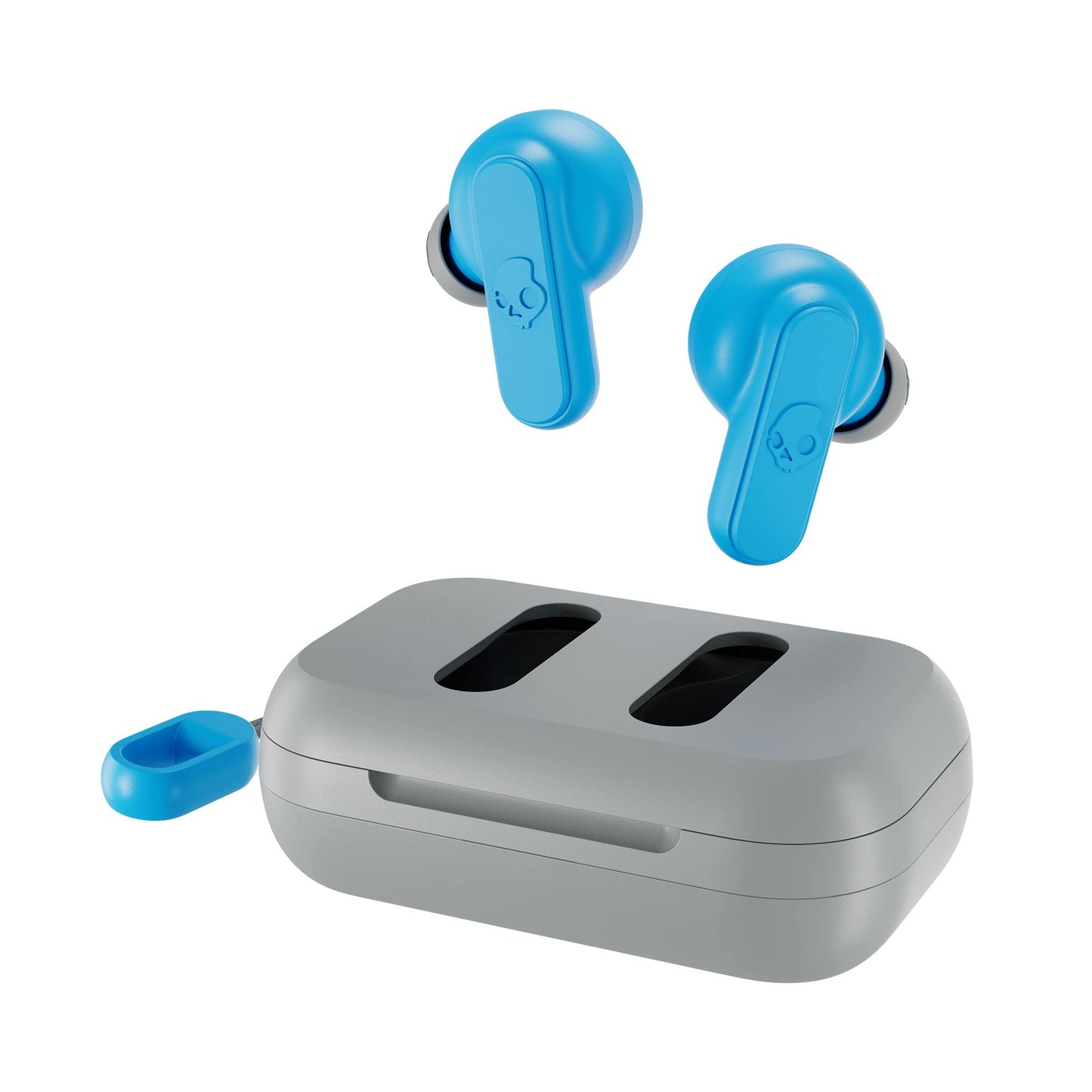 Skullcandy Dime 2 Wireless In-Ear Bluetooth Earbuds - Light Grey/Blue