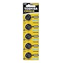 Toshiba CR2016 3V Lithium Coin Cell Battery Pack of 5