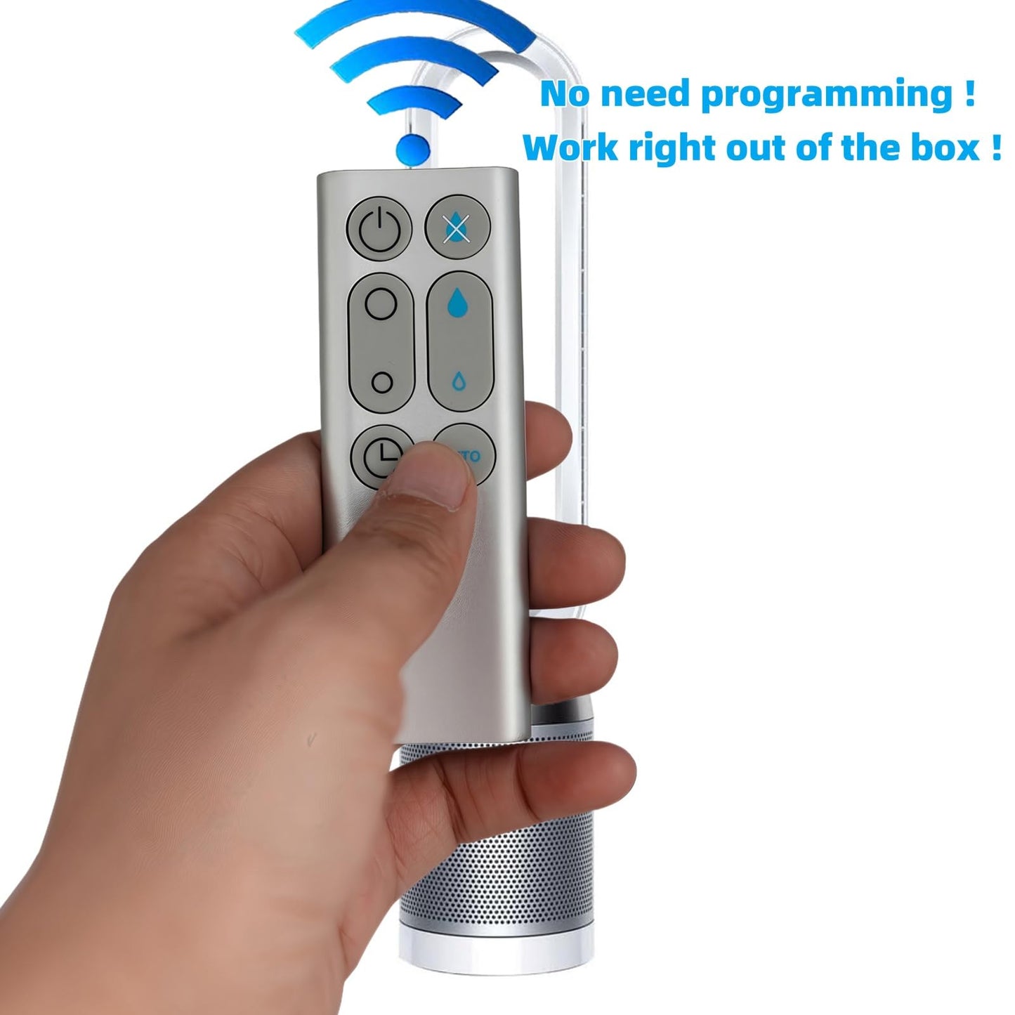 Replacement Remote Control Compatible for Dyson AM10 Fan Humidifier (Silver)
