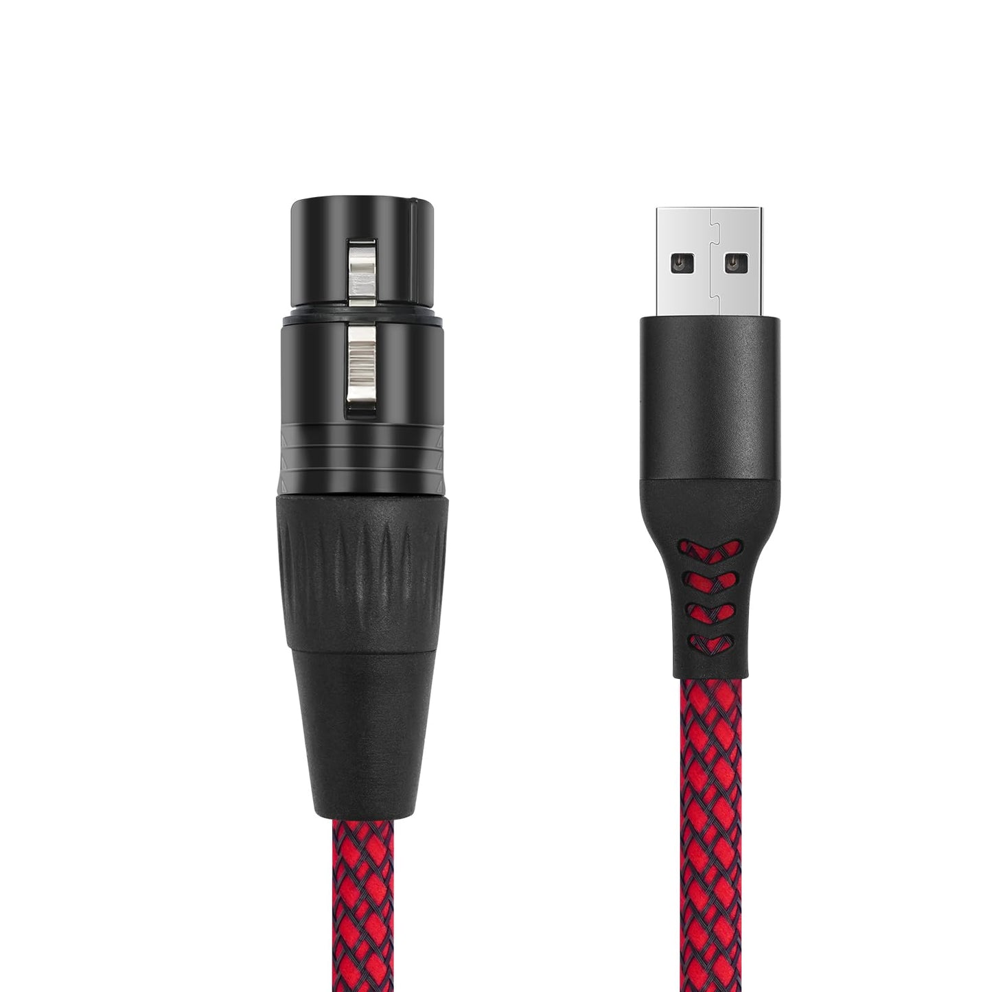 Yumiwoow 3.3FT XLR to USB Recording Cable,XLR Female to USB A Microphone Link Converter Cable for Microphones or Karaoke Recording