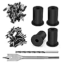 Starlink Cable Routing Kit, SMANSNAY 4PCS Starlink Wall Grommets Accessories for Cables Pass Through mounting kit, with 1" Spade Drill Bit, 40pcs Wall
