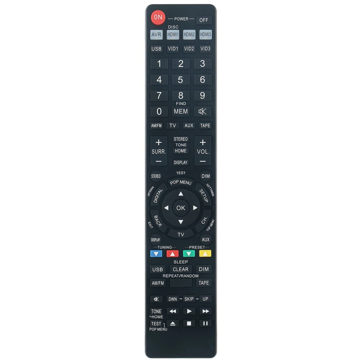 Replace Remote Control Compatible with Harman Kardon AV Receiver AVR700 AVR 700