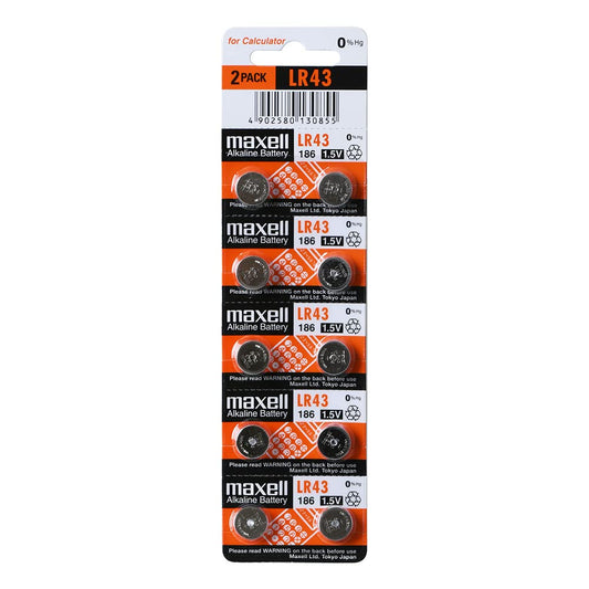 Maxell Battery, Lr 43 1.5