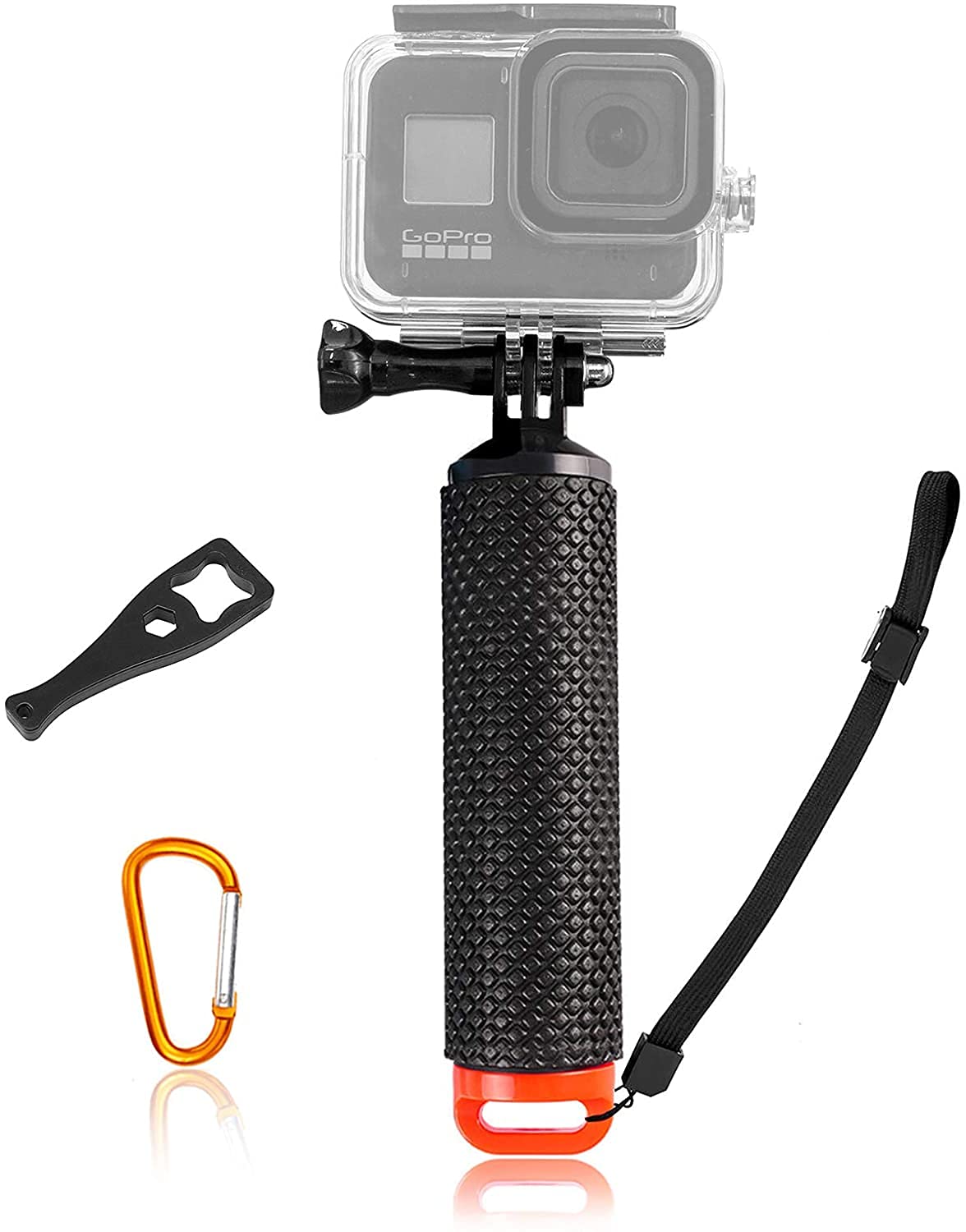 YonGoo Waterproof Floating Hand Grip Compatible with Gopro Hero 11 10 9 8 7 6 5 Max Session 4 3+, Handle Mount Accessories for Fusion, DJI Osmo Action