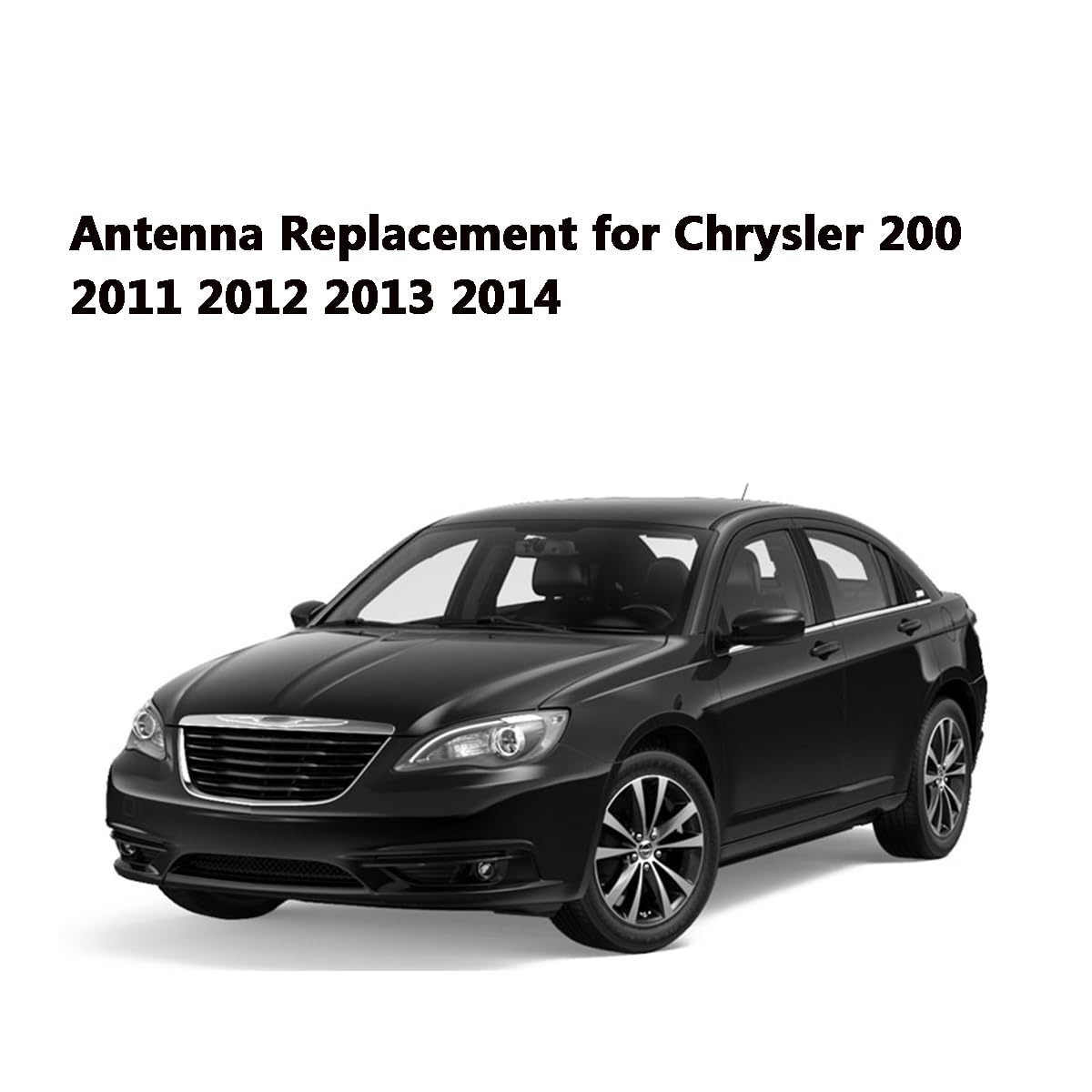 8 Inch Radio Antenna for 2011-2014 Chrysler 200 & 2011-2014 Dodge Avenger | Car Wash Proof, Flexible Rubber Antennase | Durable Radio Antenna