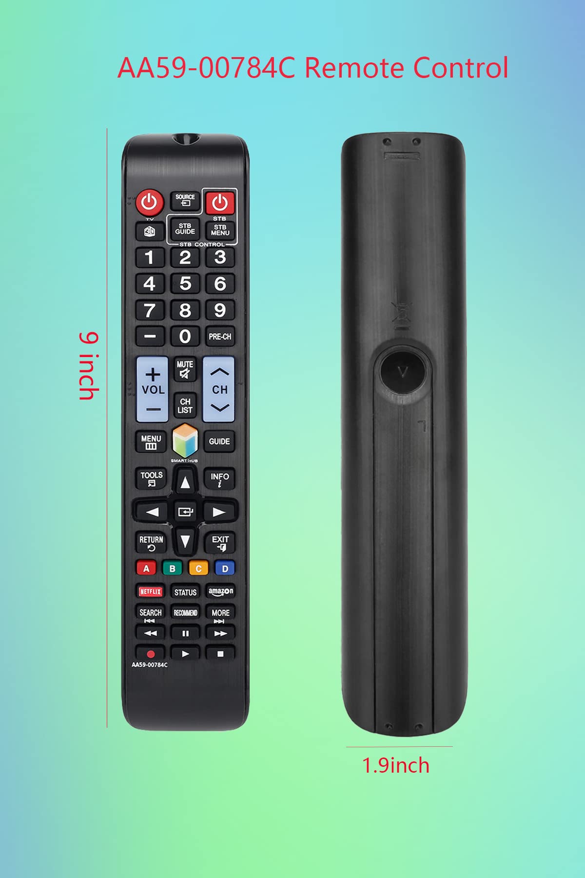 GHUST AA59-00784C Remote Control Replacement for Samsung Smart HD TV UN32F6350 UN40F5500 UN40F6350 UN46F5500 UN46F6350 UN50F5500 UN50F6350 UN55F6350