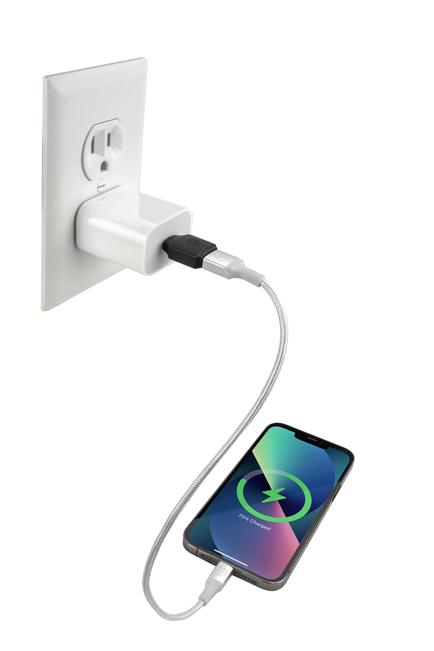 Scosche CAA2PK-SP Strikeline USB Type-A to USB Type-C Adapter 2-Pack - Black