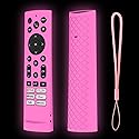 JCMOYUTY Silicone Case Cover for Voice Remote ERF3A90 for U7G U8 U9G Series 4K ULED, Glow Hot Pink Sleeve