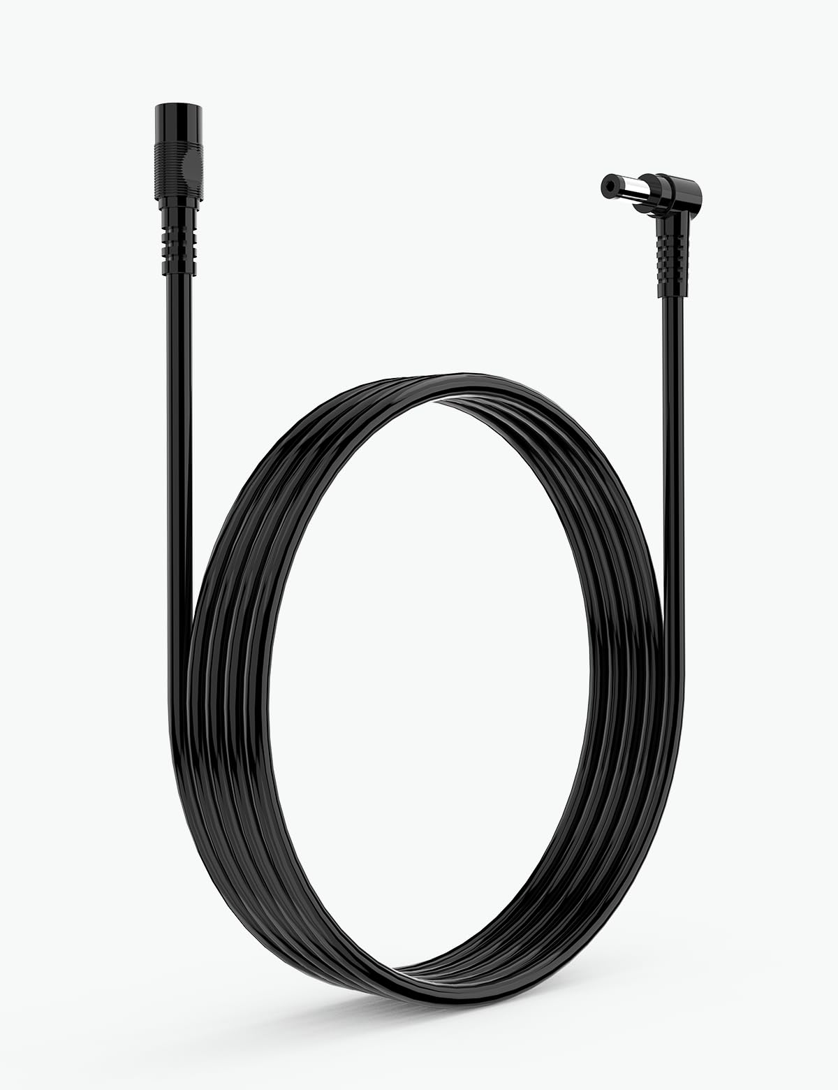 Tonton DC Power Extension Cable 1M 3.3FT 5.5mm x 2.1mm 5521 90 Degree Right Angle Female to DC Male Power Adapter Cord for IP Camera CCTV Security