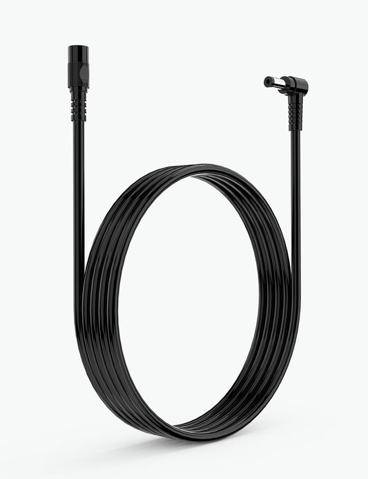 Tonton DC Power Extension Cable 1M 3.3FT 5.5mm x 2.1mm 5521 90 Degree Right Angle Female to DC Male Power Adapter Cord for IP Camera CCTV Security