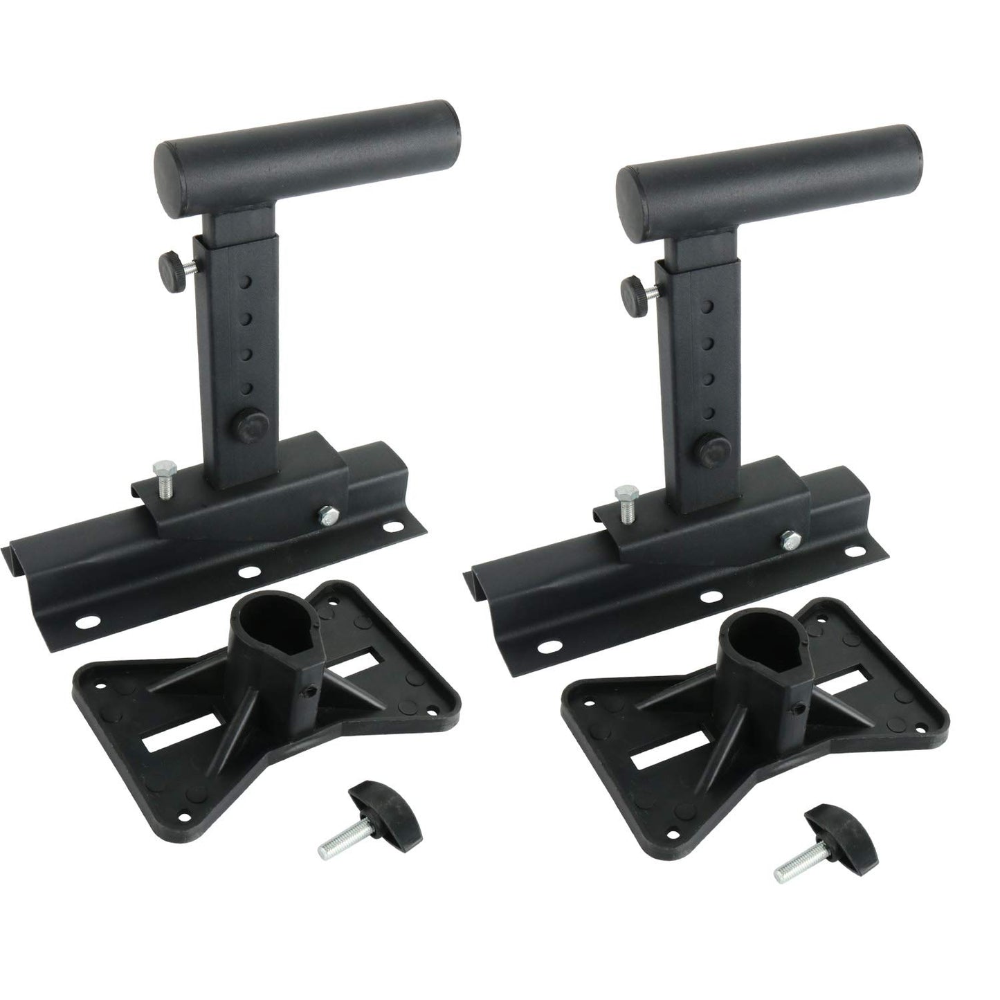 Yaeccc Pair of Speaker Wall Mounts, Universal Bookshelf Speaker Mounting Bracket,66 Lbs Max Capacity, Black