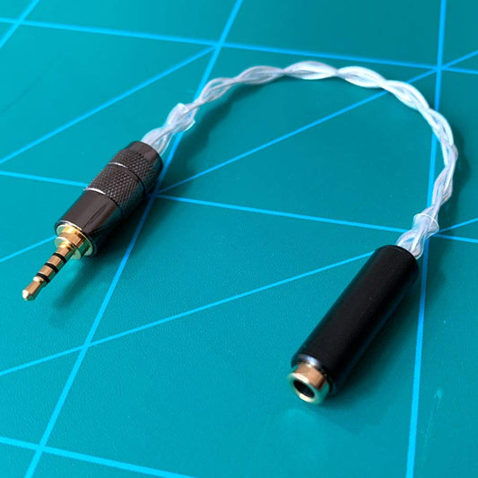 GAGACOCC 2.5MM Male TRRS to 3.5mm Female Balanced HiFi Audio Adapter for Astell&Kern AK240 AK380 AK320 DP-X1