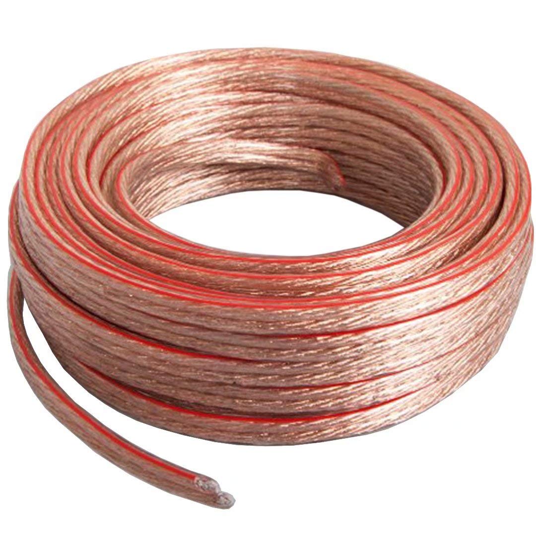 Cableague 16AWG Speaker Wire,16 AWG Gauge Speaker Wire Cable 100 Feet Great Use for Home Theater Speakers and Car Speakers