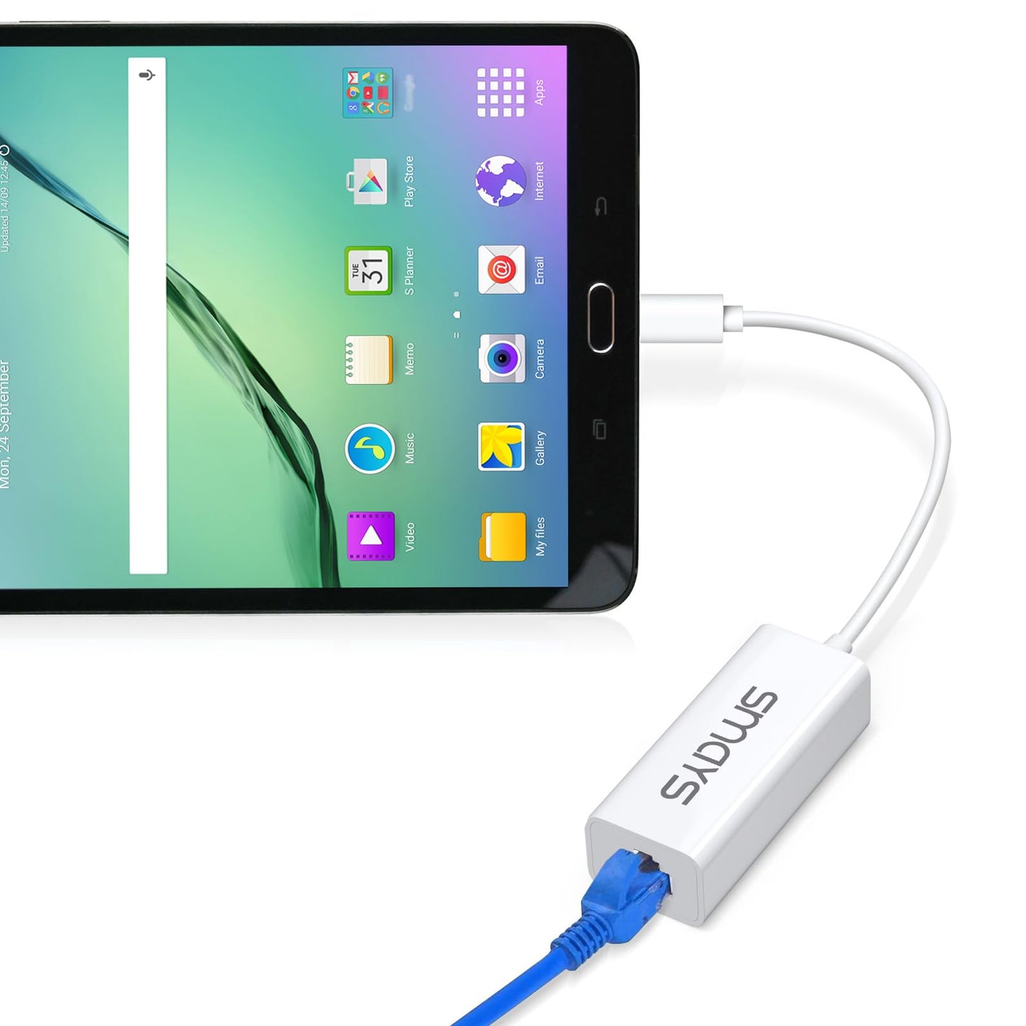 Micro USB to Ethernet Adapter for Android Tablets, Nexus 4/5/7/10, Galaxy Nexus, Dell Venue - Wired LAN
