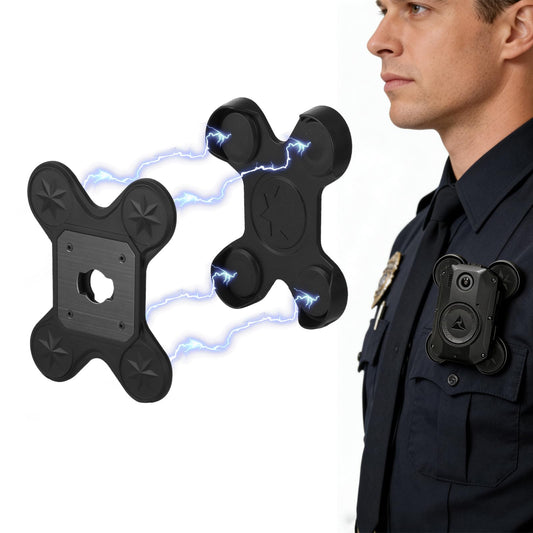 Camera Mount Magnet- Compatible with Axon Body Cameras 2/3/4, Lightweight ABS+Nylon Construction, Suitable for Uniforms?Double Magnetic Force Version?