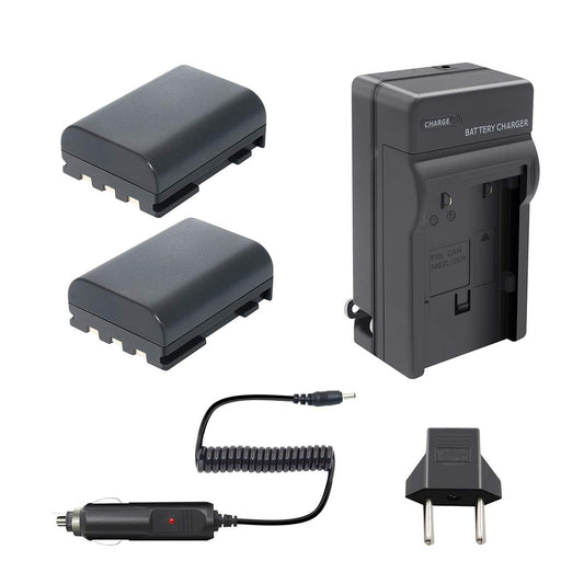 Bonadget 1700mAh NB-2LH / NB-2L Replacement Battery and Charger Compatible with Canon EOS Digital Rebel XTI XT VIXIA HF PowerShot G7 G9 S70 S80 S50