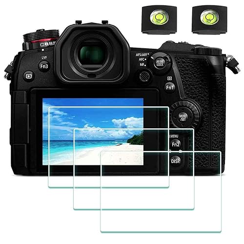 ULBTER Screen Protector for Panasonic LUMIX G7 G8 4K Digital Camera & Hot Shoe Cover 0.3mm 9H Hardness Tempered Glass Flim, Anti-Scrach