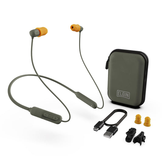 Elgin Discord Gen 3 Bluetooth Earplug Earbuds, OSHA Compliant Wireless in-Ear Headphones, 31dB NRR ANSI Certified Noise Isolation, Dynamic 8mm Driver