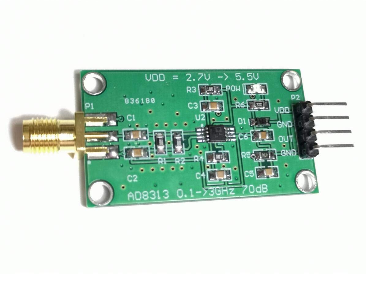 Taidacent AD8313 0.1 GHz to 2.5 GHz 70 dB Logarithmic Detector/Controller RF Log Detector Power Amplifier