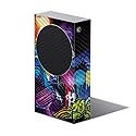 MIGHTY SKINS Carbon Fiber Skin Compatible with Xbox Series S - Midnight Mischief | Protective, Durable Textured Carbon Fiber Finish | Easy to Apply |