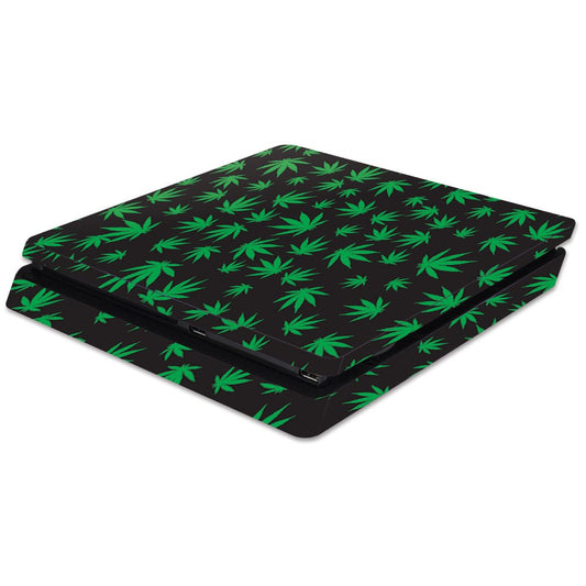MightySkins Skin Compatible with Sony PS4 Slim Console - Marijuana | Protective, Durable, and Unique Vinyl Decal wrap Cover | Easy to Apply, Remove