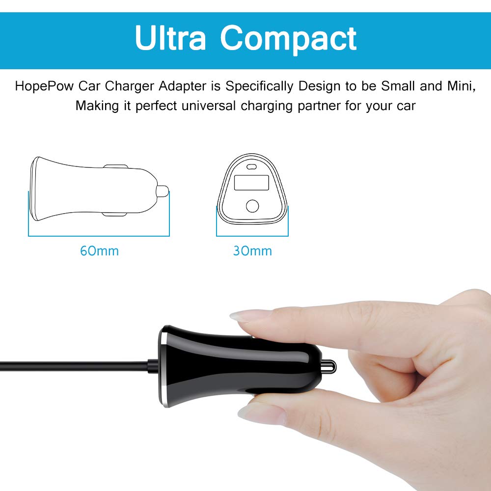 3.4A Car Charger Adapter for Samsung Galaxy S26 Ultra/S26/S25/S24 Ultra/S23/S22/S21 5G/S20/S9,Google Pixel 10a/9 Pro Fold/8Pro/8,iPhone 17e/17 Pro