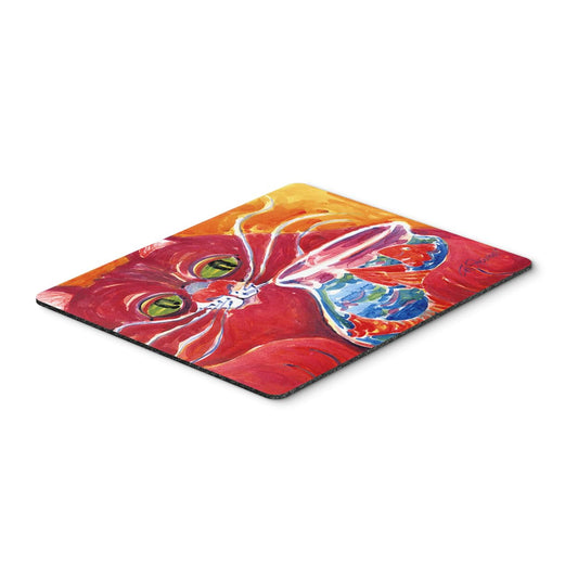 Caroline's Treasures 6048MP Big Red Cat at The Fishbowl Mouse Pad, Hot Pad or Trivet for Home Office Gaming Working Computers Laptop Mouse