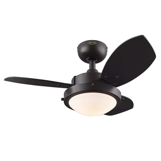 Westinghouse 7233000 Wengue Ceiling Fan with Light, 30-Inch, Espresso