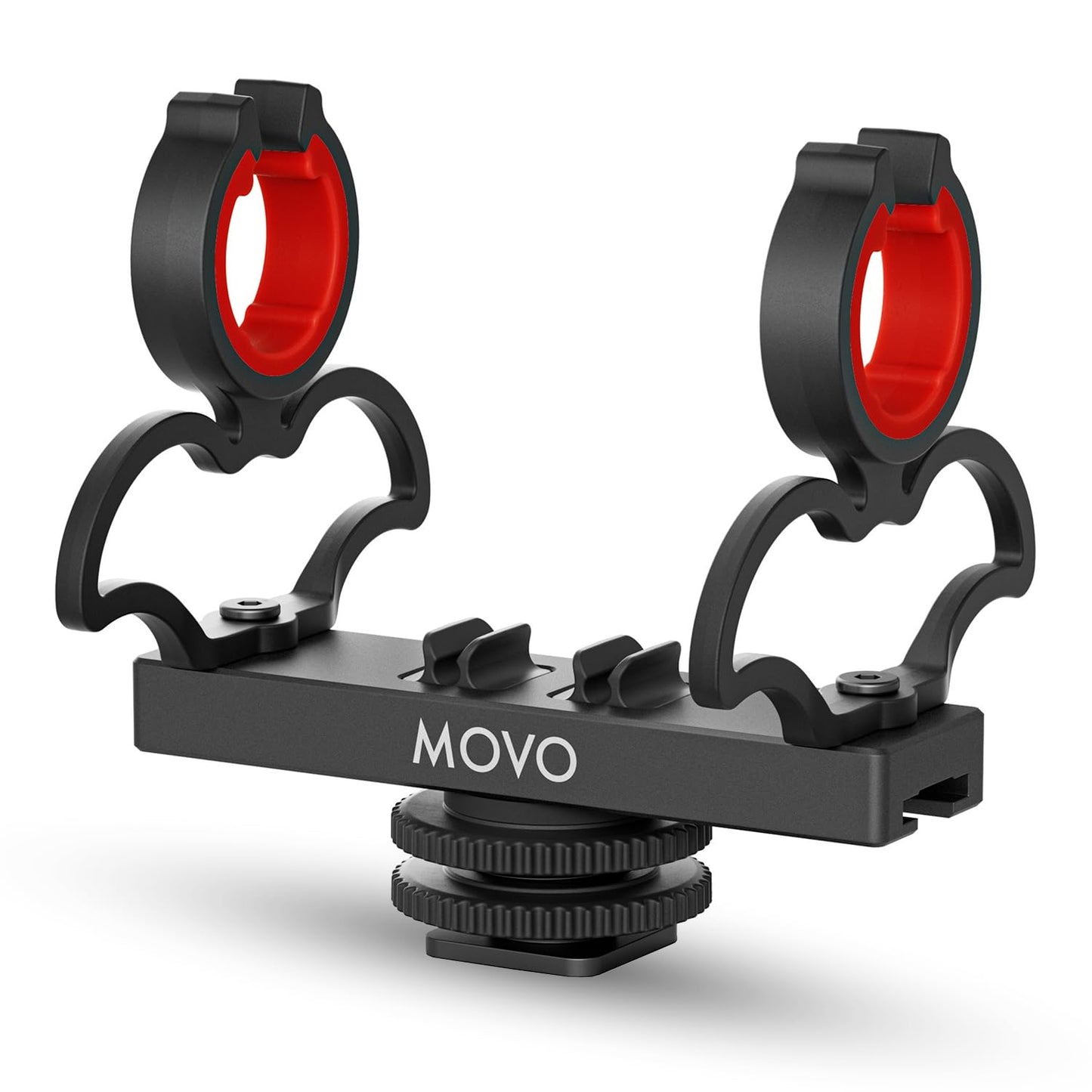 Movo SM6 Ultraflex Premium Shockmount for Shotgun Microphones - Compatible with Rode NTG Series, Sennheiser MKE600, Audio-Technica AT875R, and More
