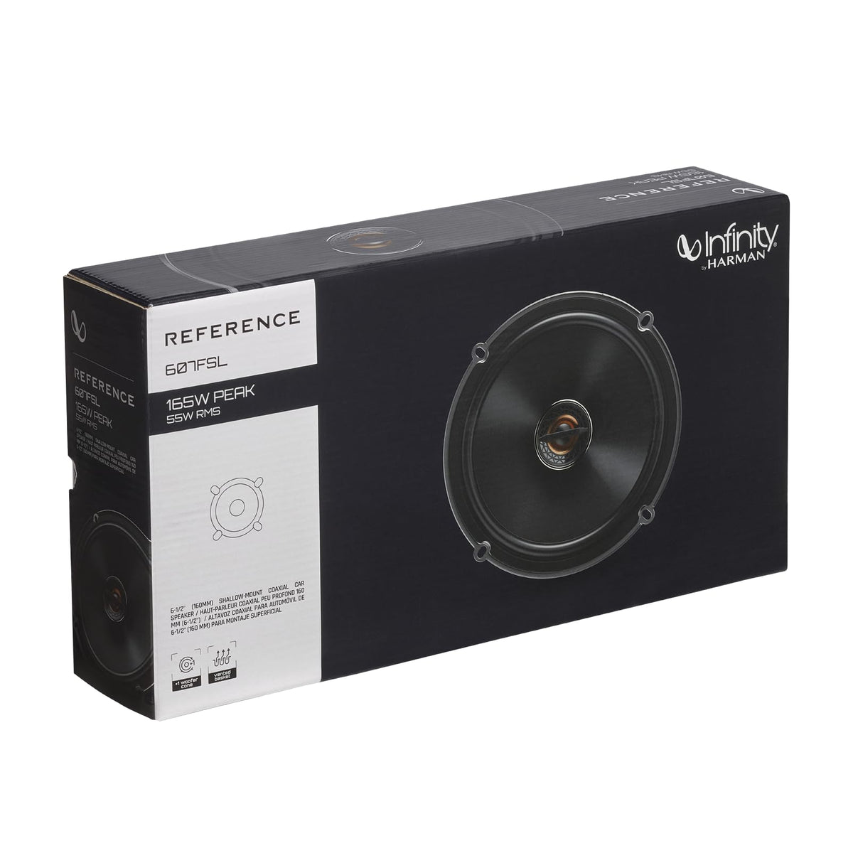 Infinity REF607FSL Shallow Mount 6.5 Inch 2 Way Coaxial Car Speakers - Pair