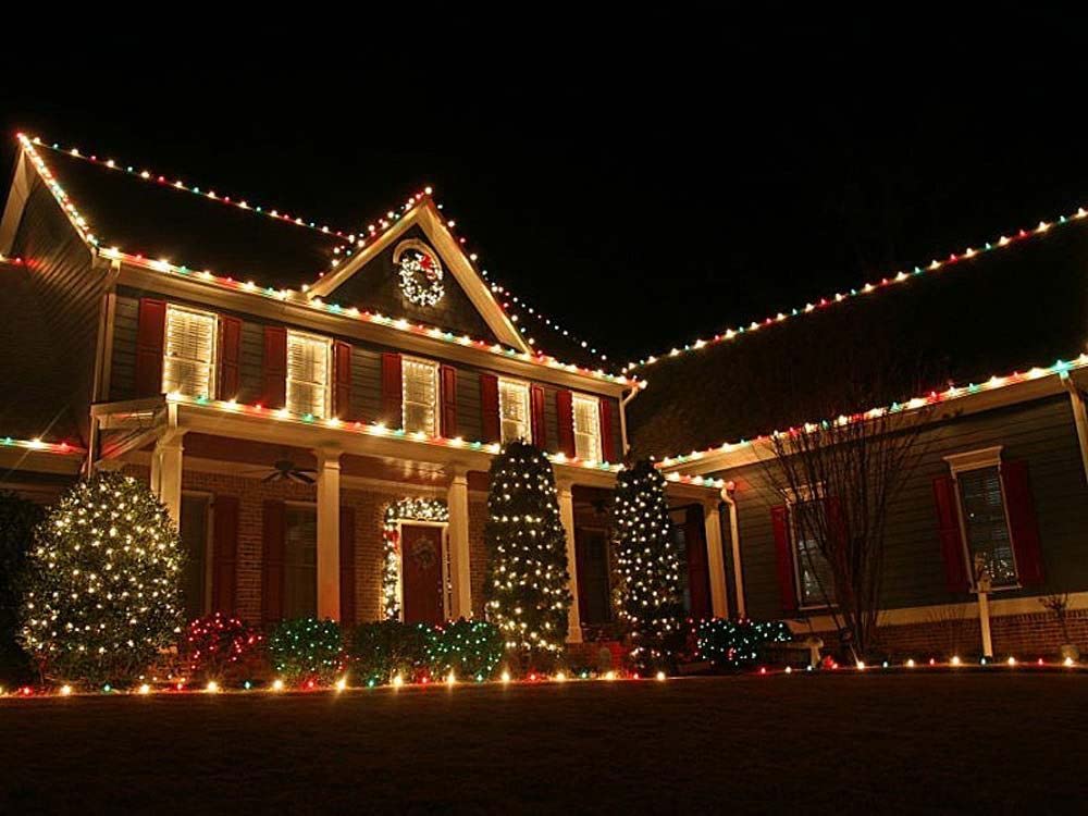 Novelty Lights 25 Pack C7 Ceramic Style LED Christmas Lights, E12 Base