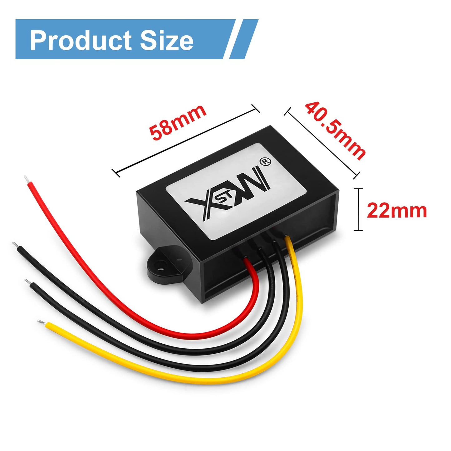 XWST DC DC Converter Reducer 30-90v 24v 48v 60v 72v to 24v DC Converter Step Down Buck 3A 72W dc Voltage Regulator for Golf Cart Car Device