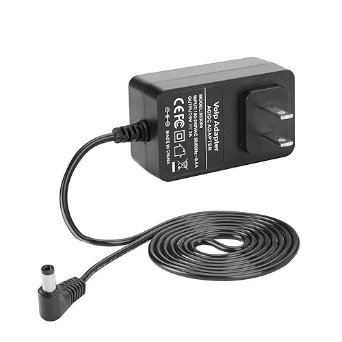 dc 5v Power Supply 5vPower Supply is Compatible with The Polycom IP Phones VVX 150, 250, 350, 450, 2200-48872-001, and 1465-48871-001.