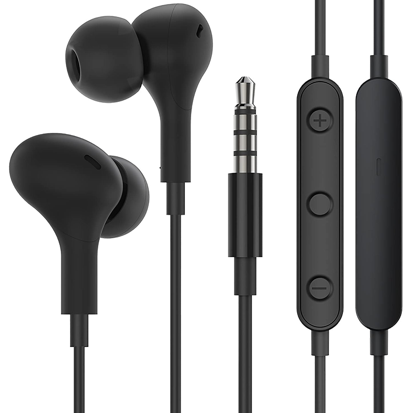3.5mm Earbuds Wired Earphones in Ear Headphones w Microphone Compatible with Samsung Galaxy A13 A12 A03s A02s A52 A11 A10e S10 S9, Moto G Power G…