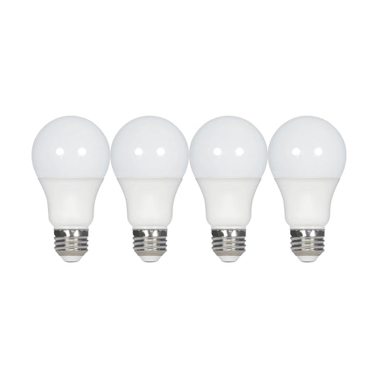 Satco 60W Equivalent Warm White A19 Medium LED Light Bulb (4-Pack) - 1 Each