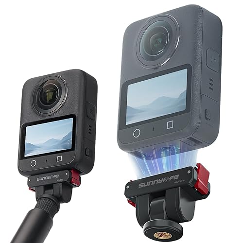 Honlyn Magnetic Quick Release Adapter for DJI OSMO 360/ACTION 5Pro/4/3/2, 1/4 Expansion Piece Rotation Adjustable Cold Boot Gimbal Base Expansion