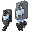 Honlyn Magnetic Quick Release Adapter for DJI OSMO 360/ACTION 5Pro/4/3/2, 1/4 Expansion Piece Rotation Adjustable Cold Boot Gimbal Base Expansion