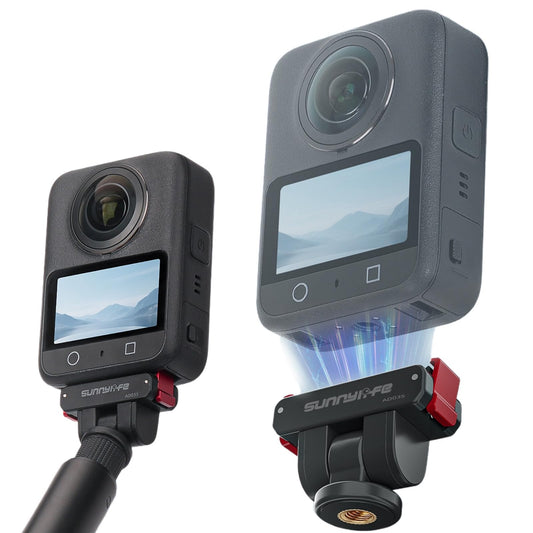 Honlyn Magnetic Quick Release Adapter for DJI OSMO 360/ACTION 5Pro/4/3/2, 1/4 Expansion Piece Rotation Adjustable Cold Boot Gimbal Base Expansion