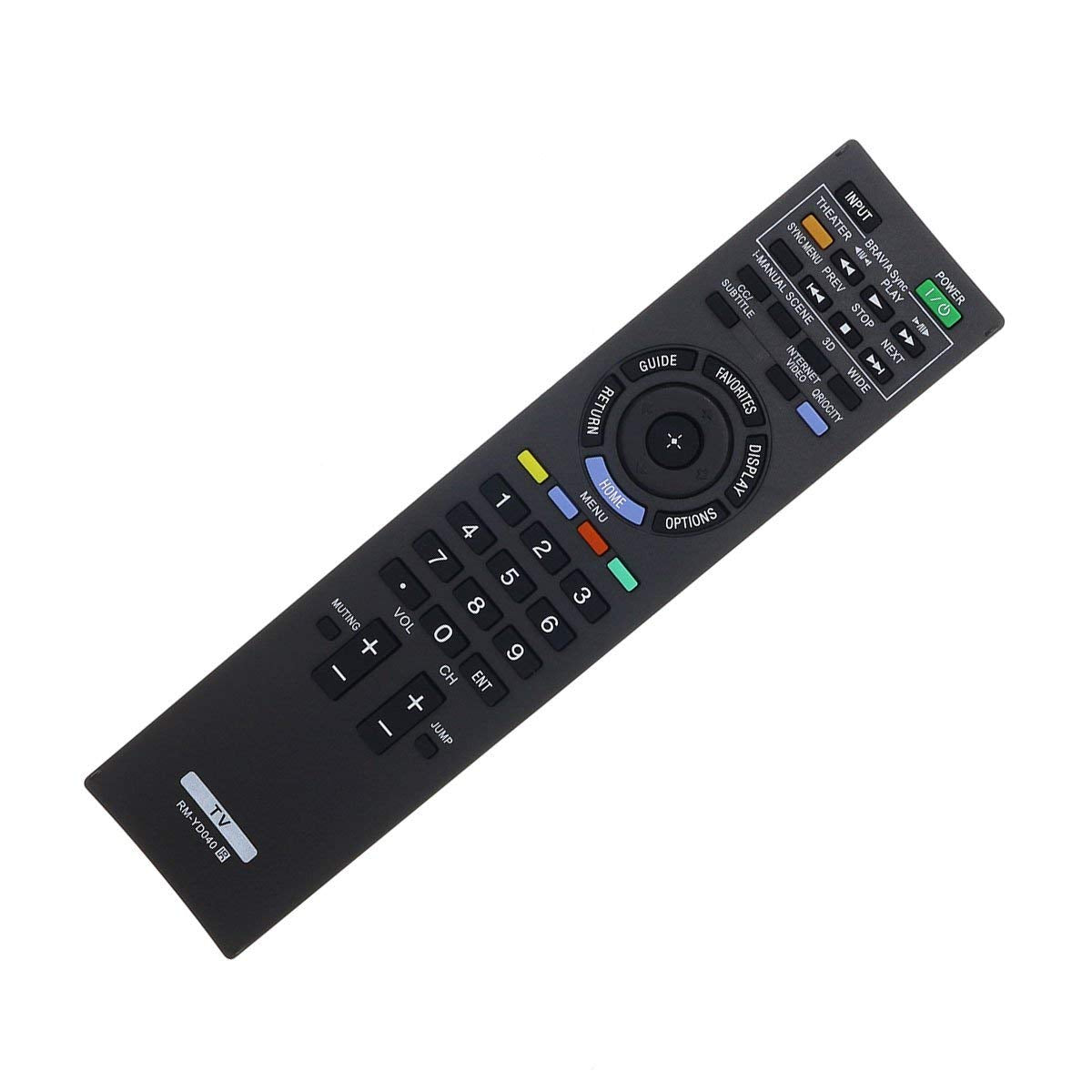 USARMT RM-YD040 / RMYD040 Replacement TV Remote Control for Sony Bravia Home Theater System (148782911/1-487-829-11) with 3D Button