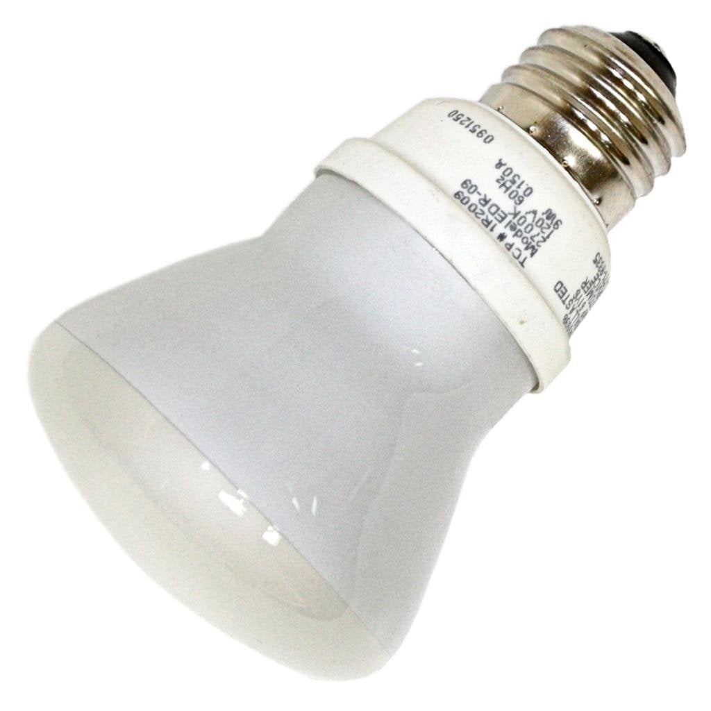 TCP Lighting 1R2009 Compact Fluorescent CFL Spiral Bulb E26 120V 9W 2700K, White