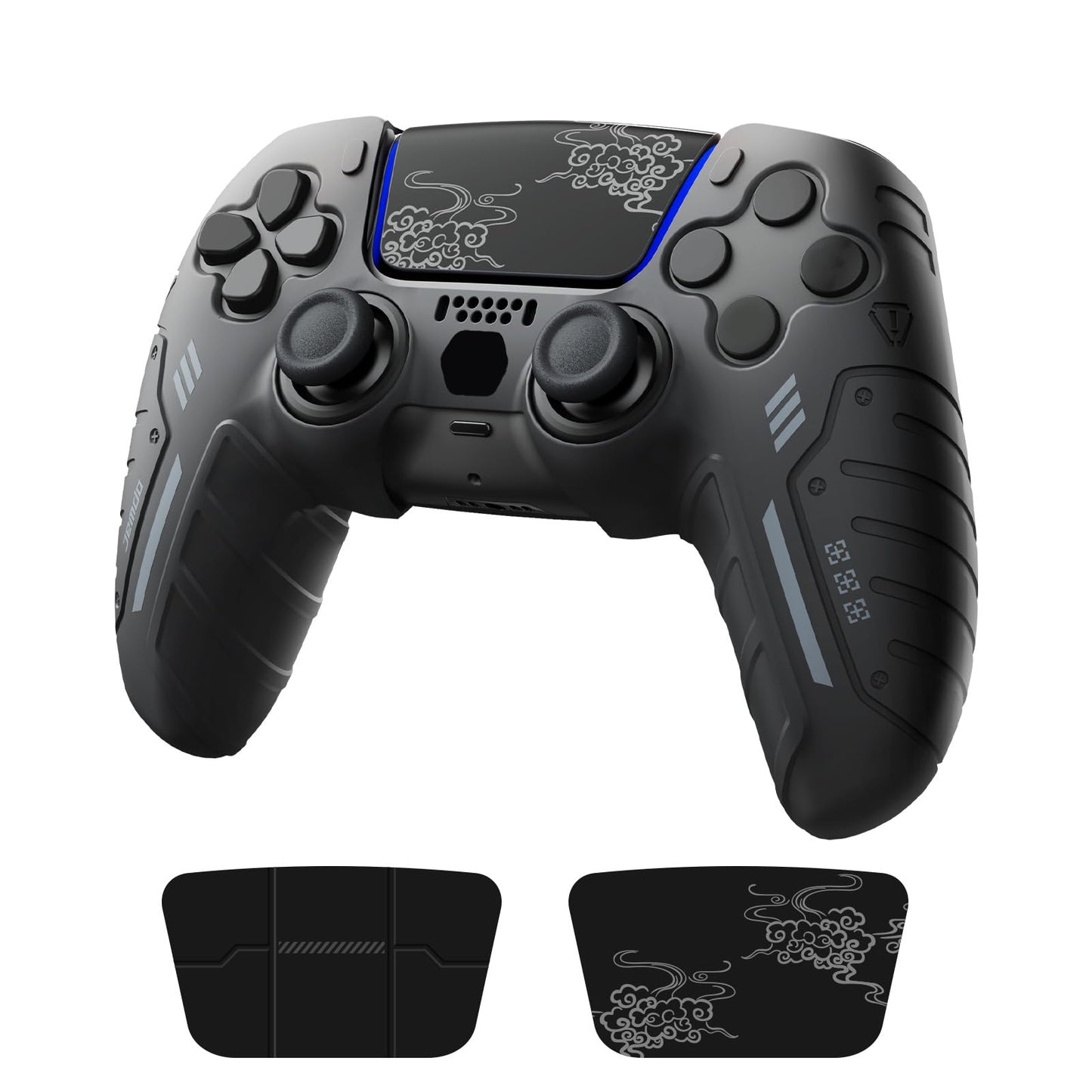JEMDO Compatible/Replacement Silicone Cover for PS5 Controller, Premium Anti-Slip Soft Grip Skin for PS5 Wireless Controller/DualSense - Enhanced