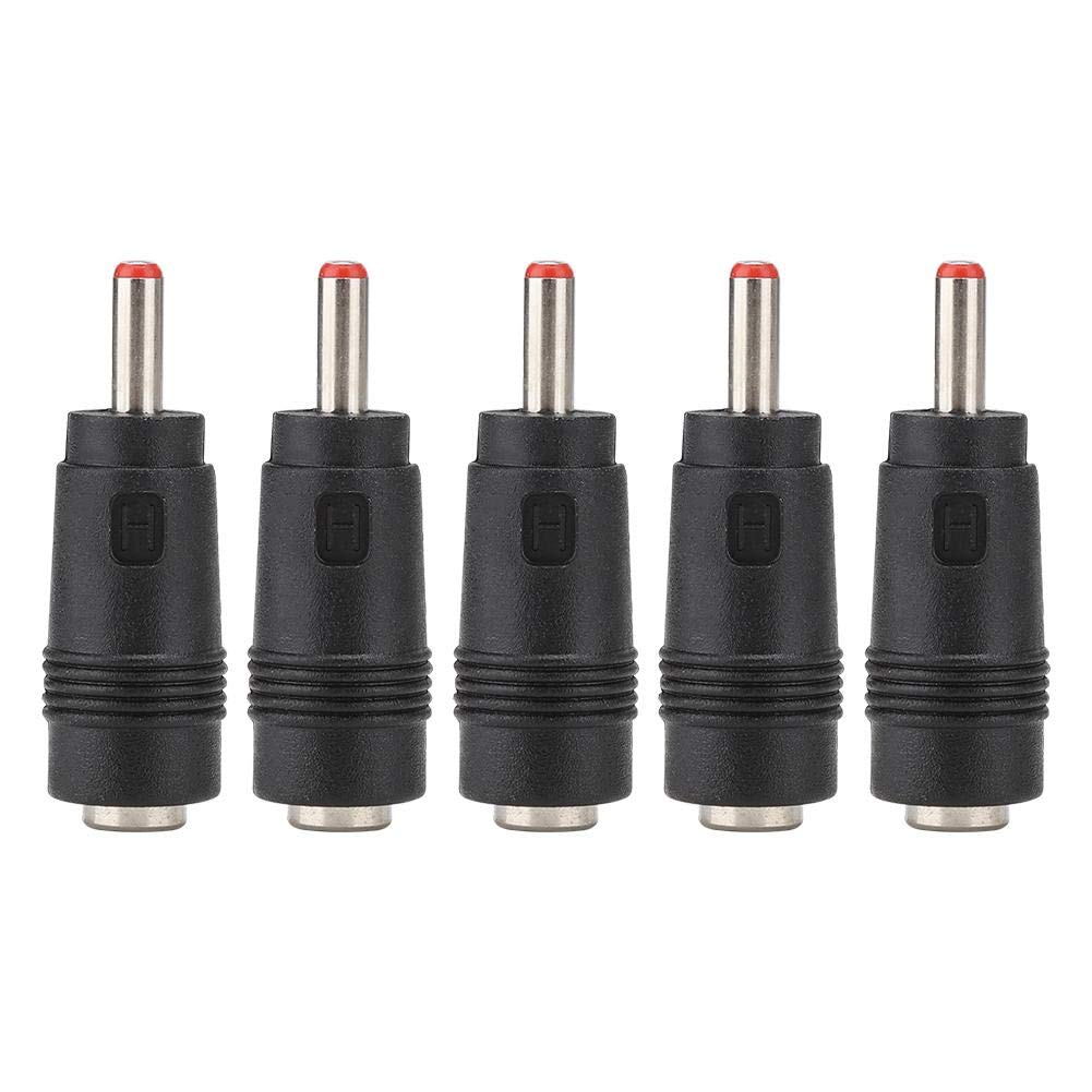 ASHATA DC Power Converter Plug, 5PCS 5.5 x 2.1 Female to 3.5 x 1.35MM Male DC Adapter Connector Router Power Converter, Tip Size AC/DC Adapter Plug…