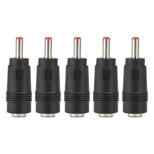 ASHATA DC Power Converter Plug, 5PCS 5.5 x 2.1 Female to 3.5 x 1.35MM Male DC Adapter Connector Router Power Converter, Tip Size AC/DC Adapter Plug…