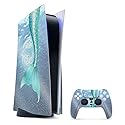 MightySkins Glossy Glitter Skin Compatible with PS5 / Playstation 5 Bundle - Im Really A Mermaid | Protective, Durable High-Gloss Glitter Finish |