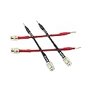 WJSTN Flex Pin Banana Plugs to 4mm Female Banana Jack Speaker Audio Adapter for Spring Loaded Terminals Amplifier Speaker Sound Systems 4Pack
